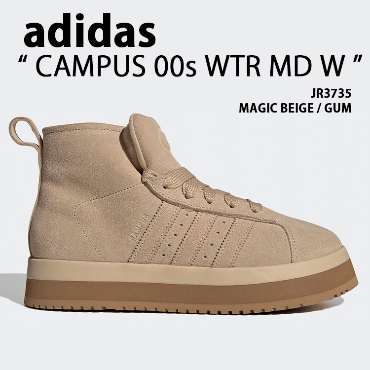 adidas originals アディダス レディース スニーカー CAMPUS 00s WTR MD W JR3735 シューズ キャンパス00s ウィンだー ミッド ミドルブーツ スエード BEIGE ベージュ【中古】未使用品|select store LAILAC