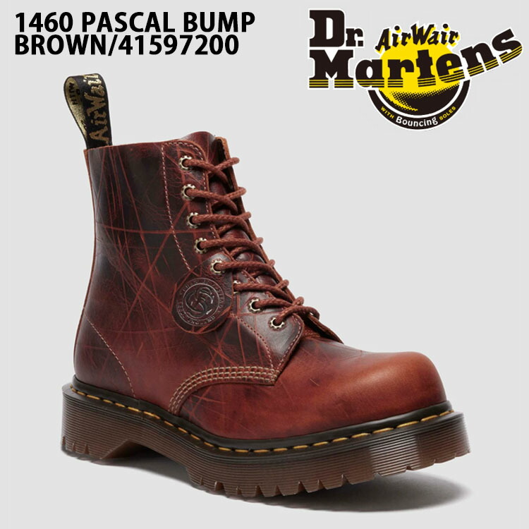 Dr.Martens お医者さんマーチン ブーツ アンクルブーツ 1460 PASCAL BUMP TOE BOOTS BROWN 41597200 Pascal バンプトゥ 遊撃手ブーツ 赤銅色 なめし革ブーツ ラバーソール【中古】未当て嵌める品