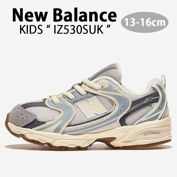 New Balance ニューバランス キッズ スニーカー IZ530UK NewBalance 530 GRAY キッズシューズ グレー ジュニア用 子供用【中古】未使用品｜select store LAILAC 15,092円