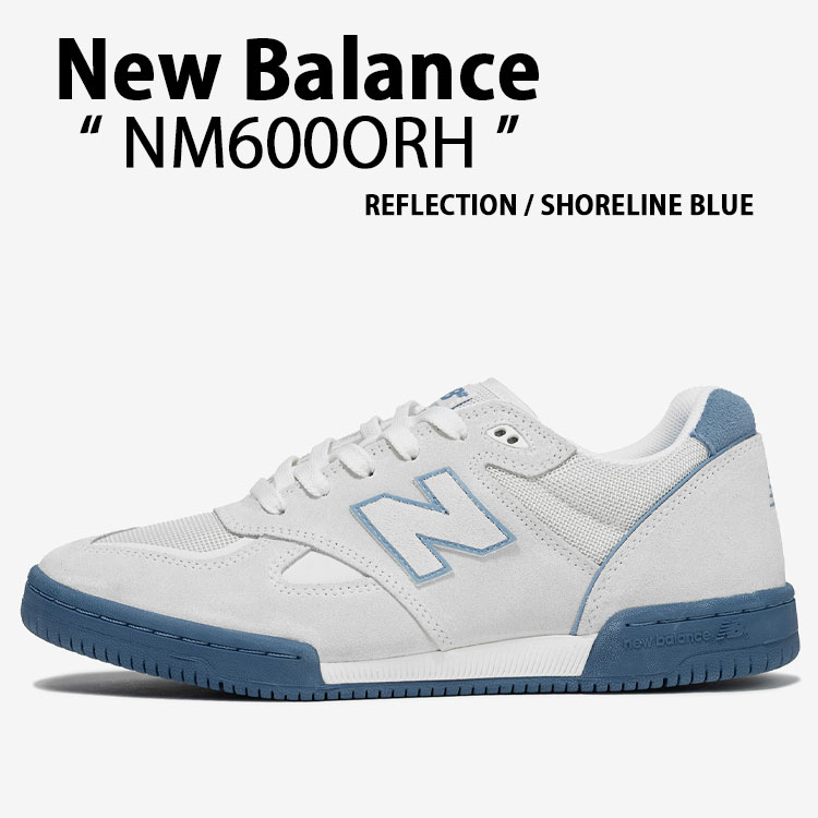 New Balance ニューバランス メンズ スニーカー NM600ORH GRAY BLUE シューズ NewBalance600 ニューメリック600 Numeric600 グレー ブルー スエード 男性用【中古】未使用品