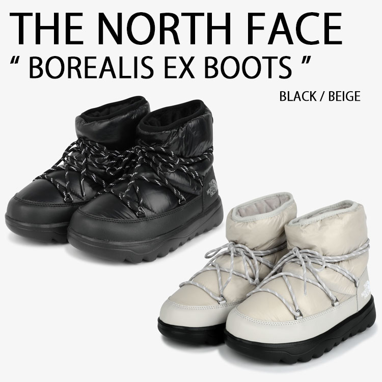 THE NORTH FACE ノースフェイス メンズ レディース ショートブーツ BOREALIS EX BOOTS ボレアリス EX ブーツ ブーティ BLACK BEIGE ブラック ベージュ 防寒ブーツ NS87R77J/K