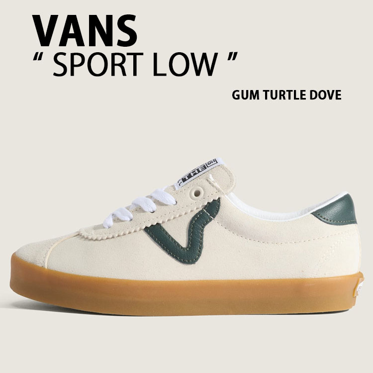 VANS バンズ スニーカー SPORT LOW VN000D1P89F シューズ 運動競技置き目 IVORY GREEN 象牙色 緑であること スエードクロス メンズ レディース