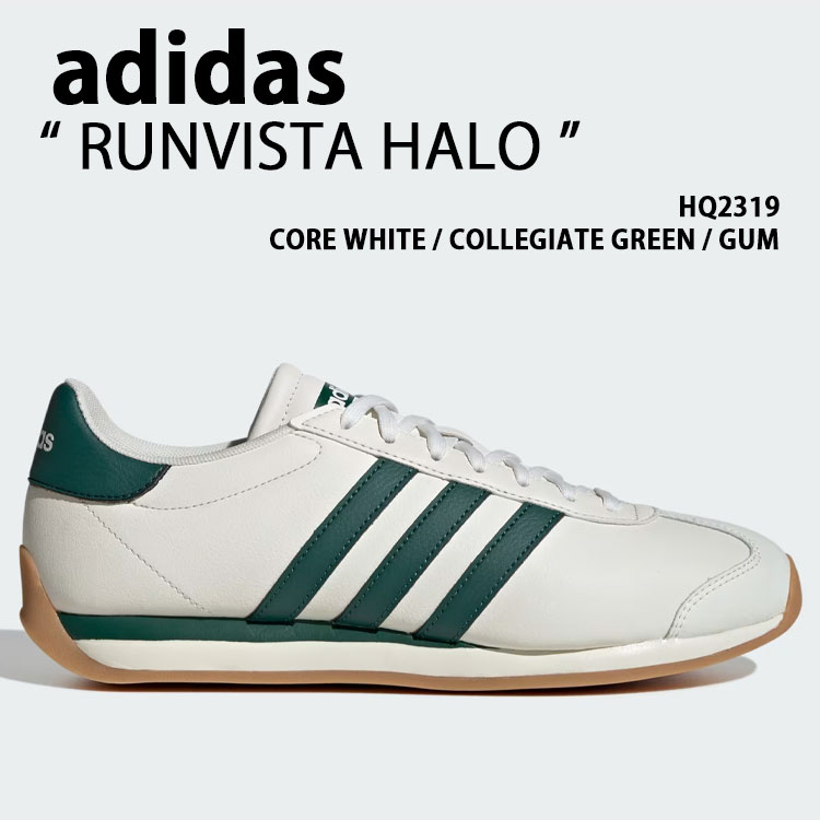 adidas originals アディダス スニーカー RUNVISTA HALO HQ2319 シューズ ランビスタハロー WHITE GREEN GUM ホワイト グリーン ガム メンズ レディース【中古】未使用品｜select store LAILAC