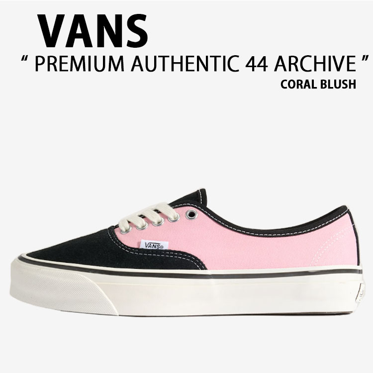 VANS バンズ スニーカー PREMIUM AUTHENTIC 44 ARCHIVE CORAL BLUSH VN000D9ND3X 割り増し金 オーセンティック 44 アーカイブ コーラル 毛はらい 成人男性用 お上さん用