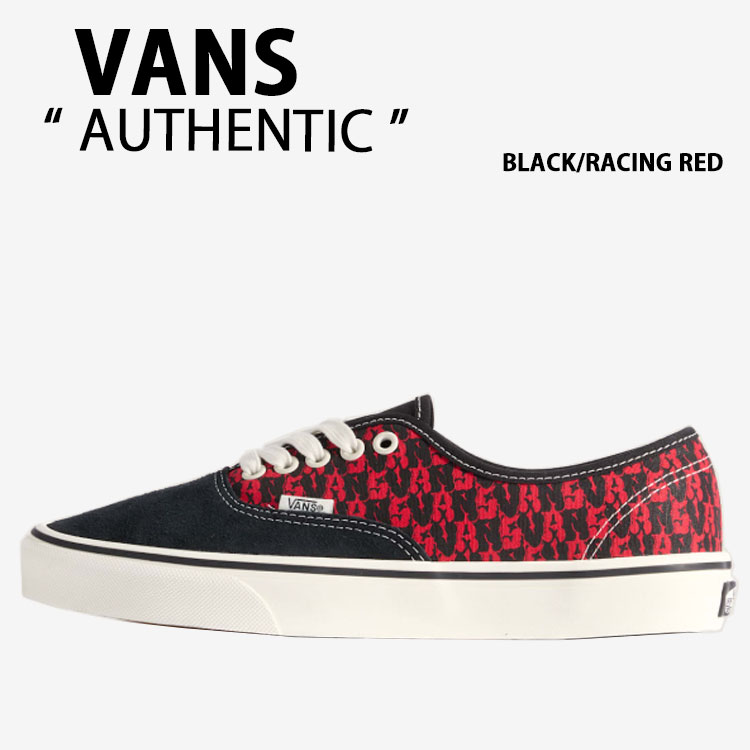 VANS バンズ スニーカー AUTHENTIC BLACK RACING RED VN000EGABRR オーセンティック ブラック レーシング レッド 男性用 女性用｜select store LAILAC