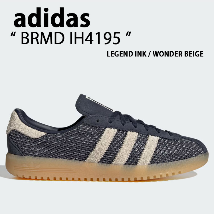 adidas Originals アディダス スニーカー BRMD IH4195 シューズ バミューダ スウェード NAVY BEIGE 米国海軍 ベージュ メンズ レディース【中古】未当て嵌める品