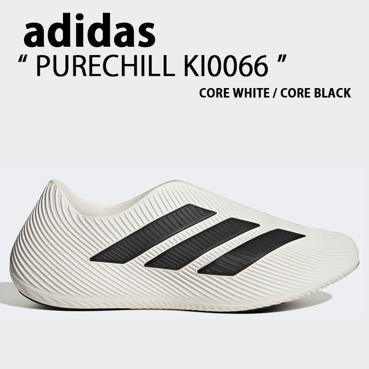 adidas originals アディダス スリッポン PURECHILL KI0066 シューズ ピュアチル WHITE BLACK ホワイト ブラック メンズ レディース【中古】未使用品｜select store LAILAC 14,215円