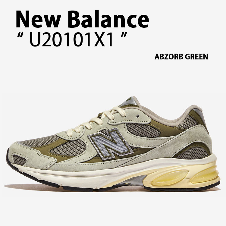 New Balance ニューバランス スニーカー U20101X1 シューズ NewBalance2010 ランニングシューズ スウェード ABZORB GREEN アブゾーブグリーン メンズ レディース【中古】未使用品|select store LAILAC