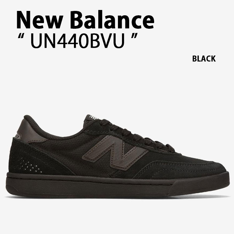 New Balance ニュー平衡にする スニーカー UN440BVU シューズ Numeric 440v2 ヌメリック440V2 滑るシューズ BLACK 黒いこと メンズ レディース【中古】未当て嵌める品