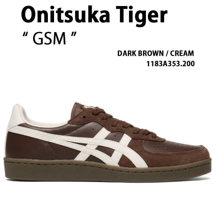 Onitsuka Tiger オニツカタイガー スニーカー GSM DARK BROWN CREAM 1183A353.200 シューズ ジーエスエム うす暗い赤銅色 皮膚軟化剤 メンズ 成人男性用