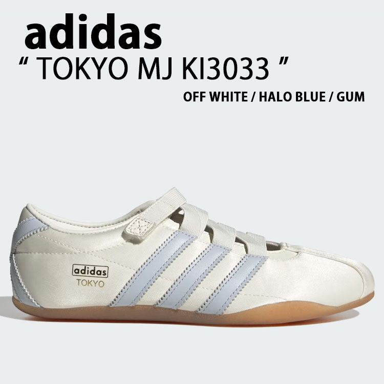 adidas originals アディダス レディース スニーカー TOKYO MJ KI3033 シューズ 東京MJ トーキョーMJ メリージェーン ストラップ テラス系 Tトゥ WHITE BLUE ホワイト ブルー【中古】未使用品|select store LAILAC