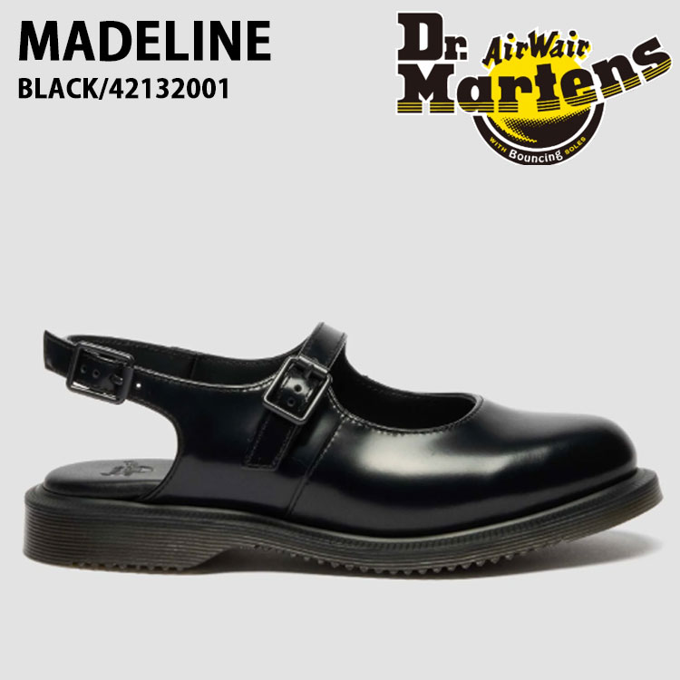 Dr.Martens お医者さんマーチン マーチン メリージェーン なめし革シューズ MADELINE BLACK 42132001 マデリン 黒いこと【中古】未当て嵌める品