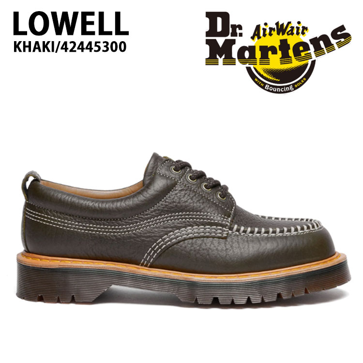 Dr.Martens 御医者さんマーチン マーチン なめし革シューズ LOWELL KHAKI 42445300 ローウェル カーキ【中古】未当て嵌める品