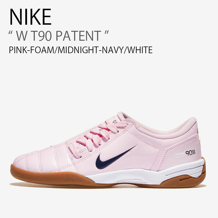 NIKE ナイキ レディース スニーカー W T90 PATENT ウィメンズ トータル90 パテント IB5666-602 ローカット Y2K キルティング カジュアル スポーツ ピンク ネイビー ホワイト ブラウン ウィメンズ 女性用【中古】未使用品｜select store LAILAC