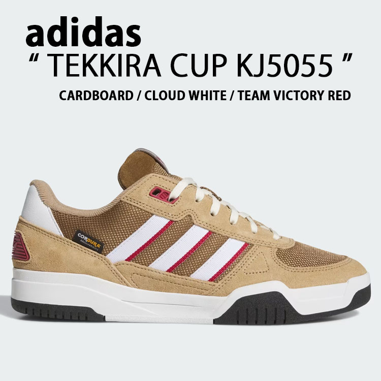 adidas originals アディダスオリジナルス スニーカー TEKKIRA CUP KJ5055 テッキラカップ BROWN ブラウン 茶色 シューズ レギュラーフィット スエードスニーカー スエード スリーストライプス スケートシューズ メンズ レディース 男性用 女性用【中古】未使用品|select store LAILAC