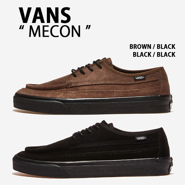 VANS バンズ メンズ スニーカー MECON V379 BROWN BLACK シューズ メコン ブラウン ブラック モカシン Uチップ スエード 本革|select store LAILAC