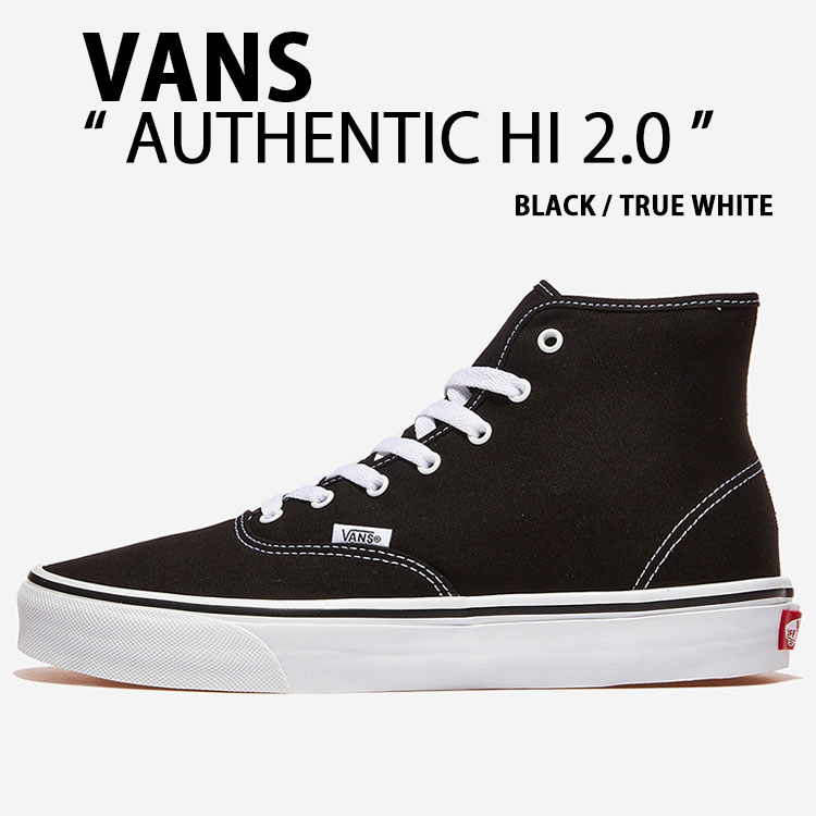 VANS バンズ スニーカー AUTHENTIC HI 2.0 VN000E8H6BT BLACK シューズ オーセンティック ハイ 2.0 ブラック キャンバス ローテクスニーカー ローテクシューズ ハイカット クラシックスニーカー モノトーンスニーカー メンズ レディース｜select store LAILAC