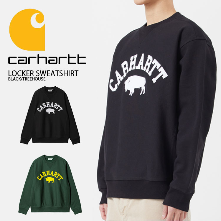 CARHARTT カーハート スウェット LOCKER SWEATSHIRT BLACK TREEOUSE ロッカースウェットシャツ スウェットトレーナ ブラック ツリーハウス メンズ レディース ユニセックス CA23SSSWCR 【中古】未使用品｜select store LAILAC