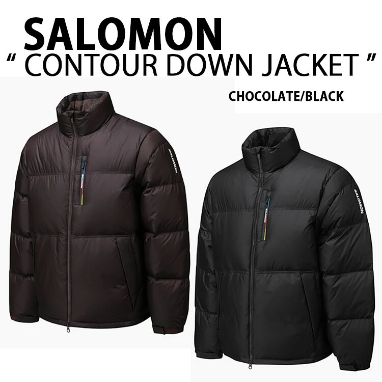 SALOMON サロモン ダウンジャケット CONTOUR DOWN JACKET レースフラッグ コントゥール ダウン ジャケット BLACK CHOCOLATE KHAKI GRAY BLUE メンズ レディース【中古】未使用品