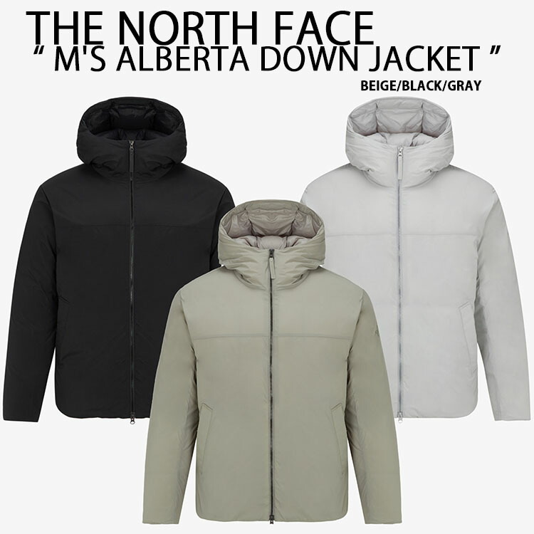 THE NORTH FACE ノースフェイス ダウンジャケット M'S ALBERTA RDS DOWN JACKET ダウンパーカー BEIGE BLACK GRAY アルバータ ダウン パーカー フード一体型 ベージュ ブラック グレー メンズ レディース NJ1DQ12A/B/C|select store LAILAC