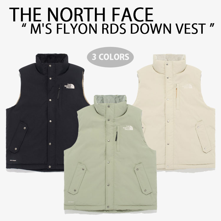 THE NORTH FACE ノースフェイス ダウンスタイル ベスト M'S FLYON RDS DOWN VEST フライオン ダウンベスト BLACK WHITE SAND DRIED HERB ブラック ホワイトサンド ドライハーブ メンズ レディース NV1DQ59A/B/C 26,708円