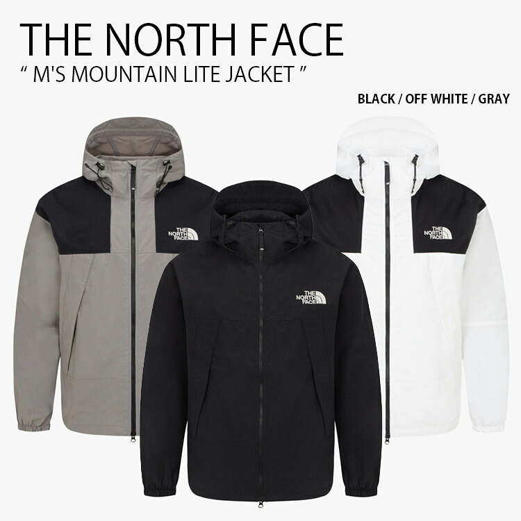 THE NORTH FACE 北の方人間の顔 お山パーカー M\u0027S MOUNTAIN LITE JACKET お山 点火装置 上衣 パーカー 長袖 ロゴタイプ 心地よい 表どおり アウトドア 黒いこと 白いこと 薄墨色 メンズ レディース 成人男性用 亭主もち用 男女共用 NJ3BR03A/B/C