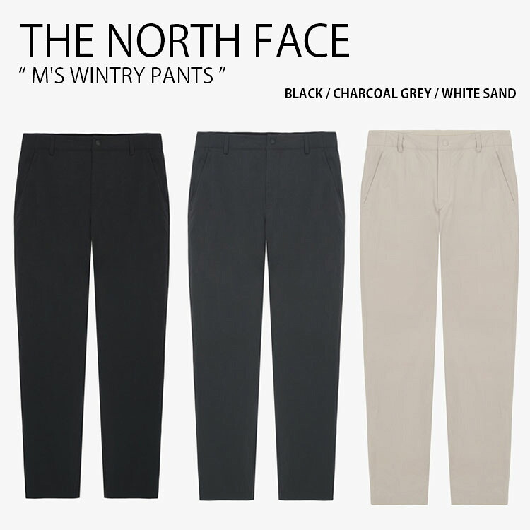 THE NORTH FACE 北の方人間の顔 スラックス M\u0027S WINTRY PANTS メンズ ウィンテリィ ズボン下 長ズボン ナイロンズボン下 イージーパンツ ロゴタイプ 心地よい 執務室 商行為 黒いこと 薄墨色 ベージュ メンズ レディース 成人男性用 お上さん用 男女共用 NP6NR12A/B/C