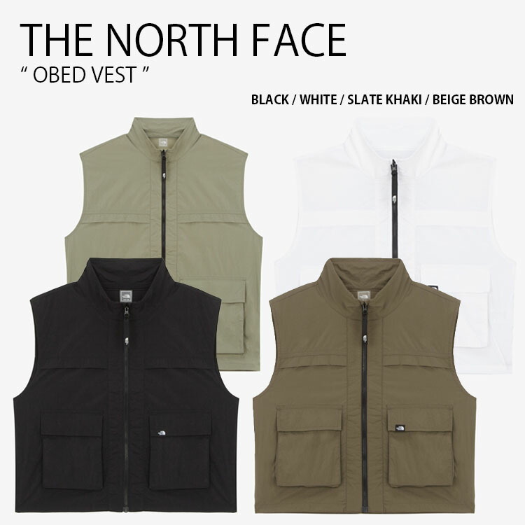 THE NORTH FACE 北の方人間の顔 より良い OBED VEST オー臥榻 より良い ジレ ジレベスト ロゴタイプ 心地好い 表どおり 難民キャンプ 黒いこと 白いこと カーキ 赤銅色 メンズ レディース 成人男性用 お上さん用 男女共用 NV5VR04A/B/C/D