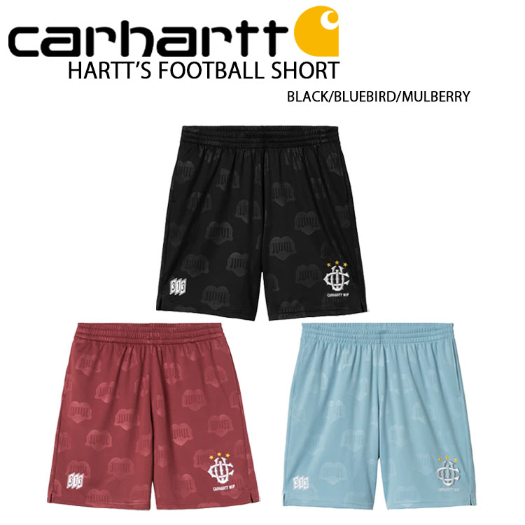 CARHARTT カーハート ショートパンツ HARTT’S FOOTBALL SHORT ハーツフットボールショーツ BLACK ブラック BLUE ブルー RED レッド メンズ レディース CA25SSSTOT【中古】未使用品