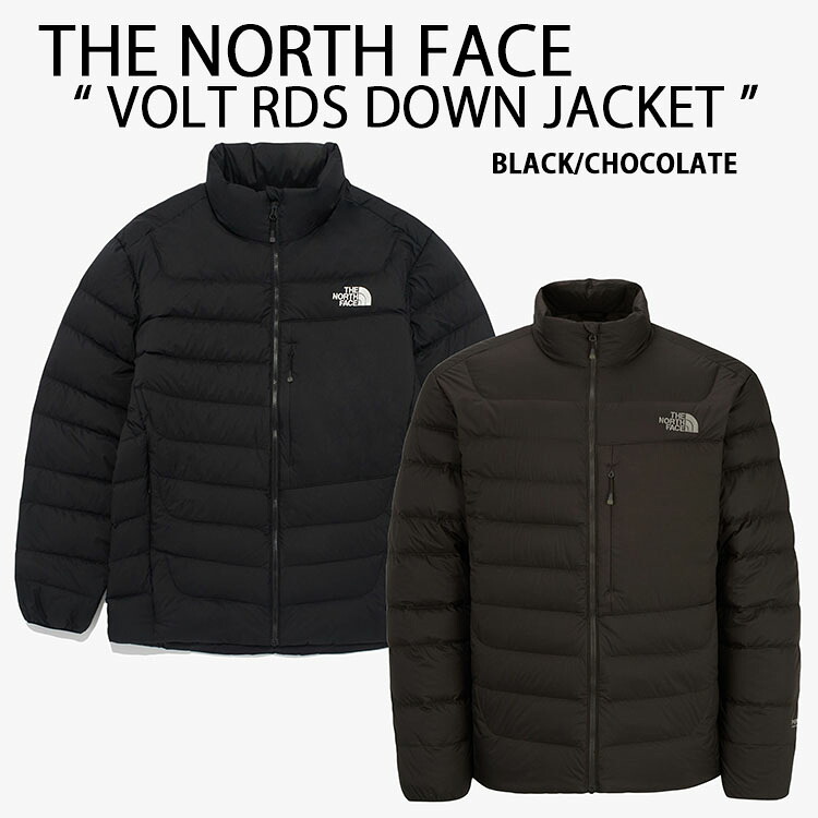 THE NORTH FACE ノースフェイス ダウンジャケット VOLT RDS DOWN JACKET ボルト ダウン ジャケット パーテックス生地 BLACK CHOCOLATE ロゴ ストリート ブラック チョコレート 撥水 生活防水 メンズ レディース NJ1DQ58A/C