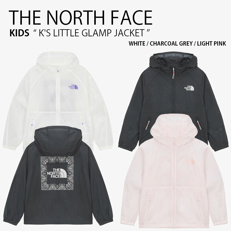 THE NORTH FACE ノースフェイス キッズ ナイロンジャケット K'S LITTLE GLAMP JACKET リトル グランプ ジャケット パーカー フーディ ロゴ ストリート カジュアル ホワイト グレー ピンク バンダナ柄 ペイズリー柄 男の子 女の子 子供用 NJ3LR16S/T/U 11,286円
