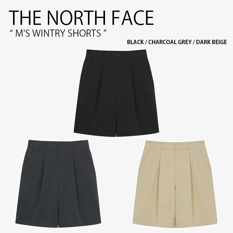 THE NORTH FACE ノースフェイス ショートパンツ M\'S WINTRY SHORTS ウィントリー ショーツ パンツ 半ズボン ルーズフィット ロゴ カジュアル ストリート ブラック グレー ベージュ メンズ レディース 男性用 女性用 男女共用 NS6NR13A/B/C|select store LAILAC