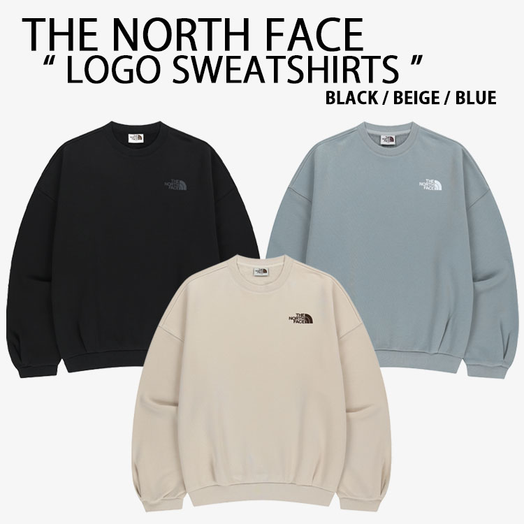 THE NORTH FACE 北の方人間の顔 白いこと付け札 調教師 LOGO SWEATSHIRTS ロゴスウェットシャツ ティーシャツ 長袖 労働者の一団のど首 WHITELABEL メンズ レディース NM5MR52J/K/L