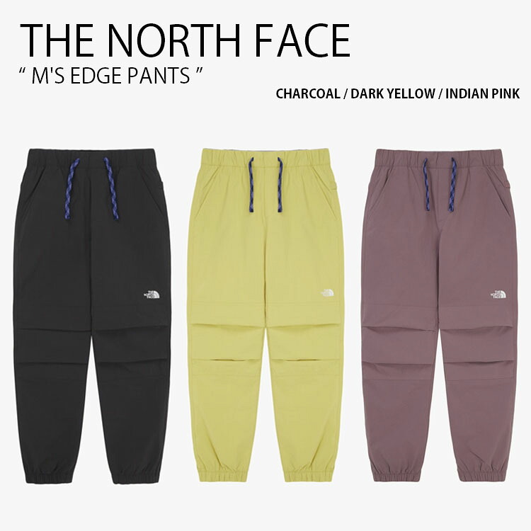 THE NORTH FACE ノースフェイス ジョガーパンツ M'S EDGE PANTS エッジ パンツ 長ズボン イージーパンツ クライミングパンツ ロゴ カジュアル ストリート グレー イエロー ピンク メンズ レディース 男性用 女性用 男女共用 NP6NR70A/B/C