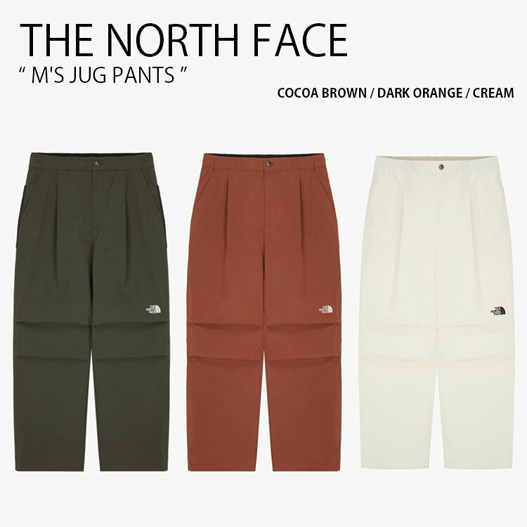 THE NORTH FACE ノースフェイス ワイドパンツ M'S JUG PANTS ジャグ パンツ 長ズボン イージーパンツ ロゴ カジュアル ストリート ブラウン オレンジ アイボリー メンズ レディース 男性用 女性用 男女共用 NP6NR71A/B/C