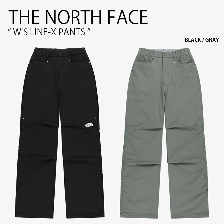 THE NORTH FACE ノースフェイス レディース ジョガーパンツ W'S LINE-X PANTS ウィメンズ ライン パンツ 長ズボン イージーパンツ ロゴ カジュアル ストリート WHITELABEL ブラック グレー 女性用 NP6NR80J/K｜select store LAILAC 24,402円