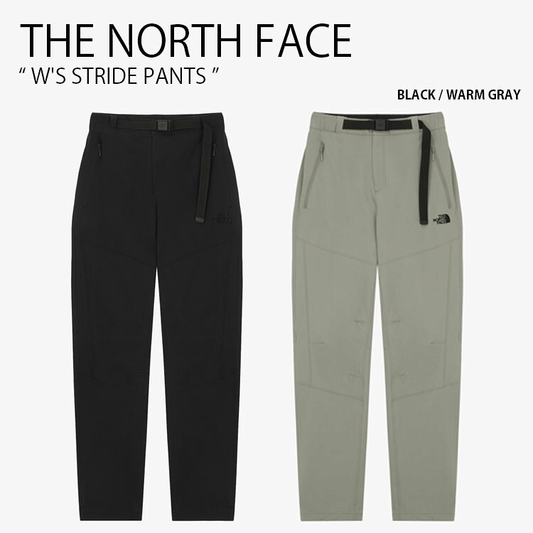THE NORTH FACE ノースフェイス レディース ハイキングパンツ W'S STRIDE PANTS ウィメンズ ストライド パンツ 長ズボン イージーパンツ ロゴ カジュアル ストリート アウトドア ブラック グレー 女性用 NP6NR82A/B