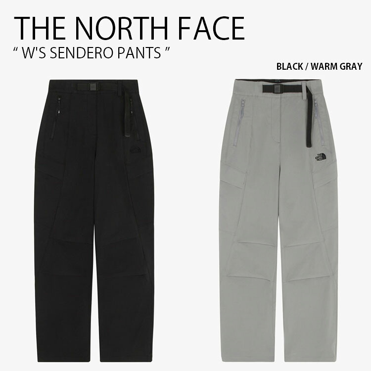 THE NORTH FACE ノースフェイス レディース ハイキングパンツ W'S SENDERO PANTS ウィメンズ センデロ パンツ 長ズボン イージーパンツ セミルーズフィット ロゴ カジュアル ストリート アウトドア ブラック グレー 女性用 NP6NR84A/B