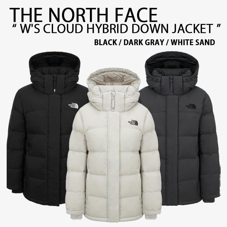 THE NORTH FACE ノースフェイス レディース ジャケット W'S CLOUD HYBRID DOWN JACKET クラウド ハイブリッド ダウンジャケット パーカー 取り外し可能 ブラック ダークグレー ホワイトサンド NJ1DR31A/B/C|select store LAILAC