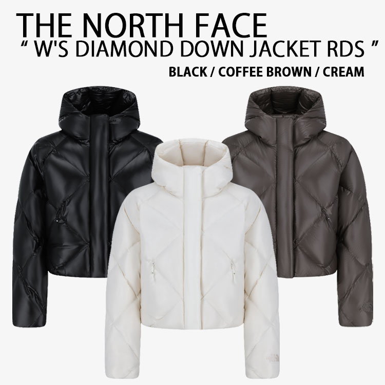 THE NORTH FACE 北の方人間の顔 レディース 上衣 W\u0027S DIAMOND DOWN JACKET RDS 金剛石 落ち込む上衣 パーカー WHITELABEL 黒いこと 赤銅色 皮膚軟化剤 NJ1DR92J/K/L コート・ジャケット-レディースファッション