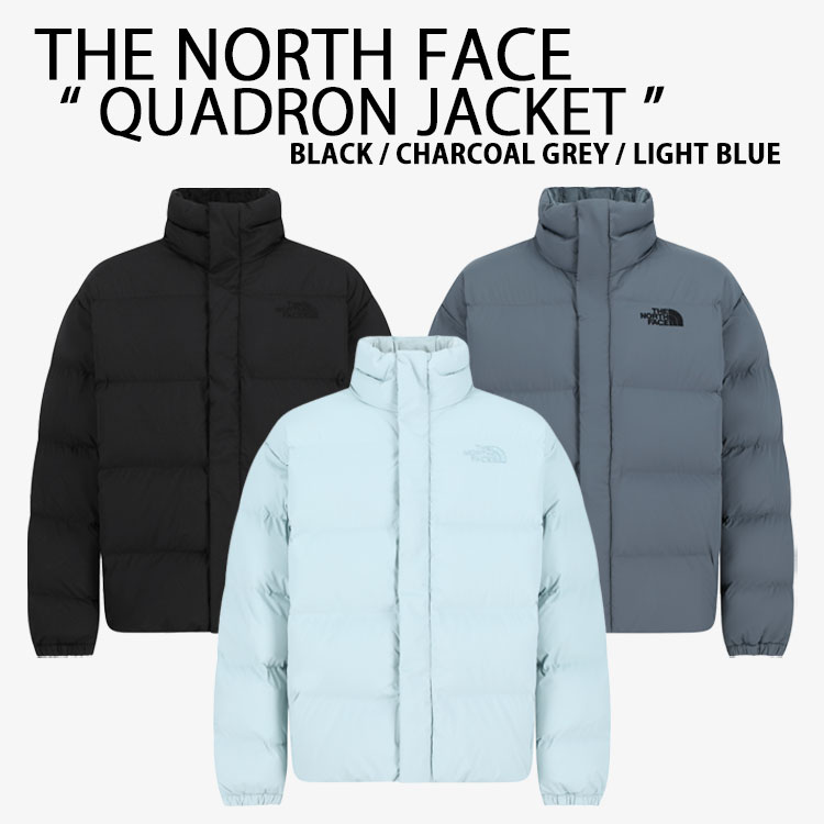 THE NORTH FACE ノースフェイス ホワイトレーベル ダウンジャケット QUADRON JACKET クァドロンジャケット WHITELABEL スタンドネック BLACK GREY BLUE メンズ レディース NJ3NR63J/K/L