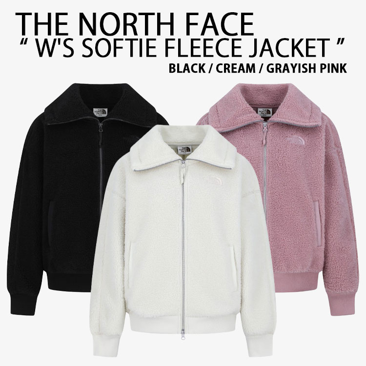 THE NORTH FACE ノースフェイス ホワイトレーベル レディース ジャケット W'S SOFTIE FLEECE JACKET ソフティ フリースジャケット WHITELABEL ジップアップ BLACK CREAM PINK NJ4FR80J/K/L 19,390円