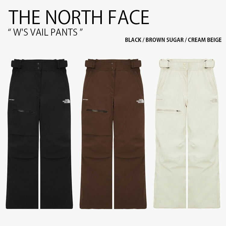 THE NORTH FACE ノースフェイス レディース スキーパンツ W'S VAIL PANTS ウィメンズ ヴェイル パンツ 長ズボン イージーパンツ ロングパンツ トレッキングパンツ ロゴ カジュアル ストリート ブラック ブラウン ベージュ 女性用 NP6NR86A/B/C｜select store LAILAC