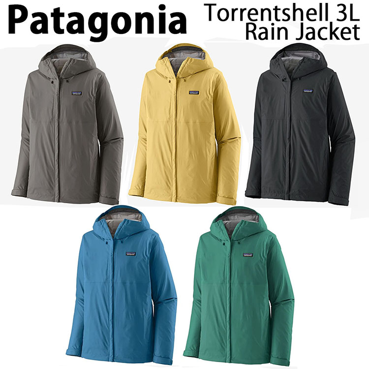 Patagonia パタゴニア マウンテンパーカー レインジャケット Men's Torrentshell 3L Rain Jacket トレントシェルジャケット 耐久性撥水 マウンテンジャケット BLUE BLACK GREEN GRAY YELLOW メンズジャケット 85241｜select store LAILAC