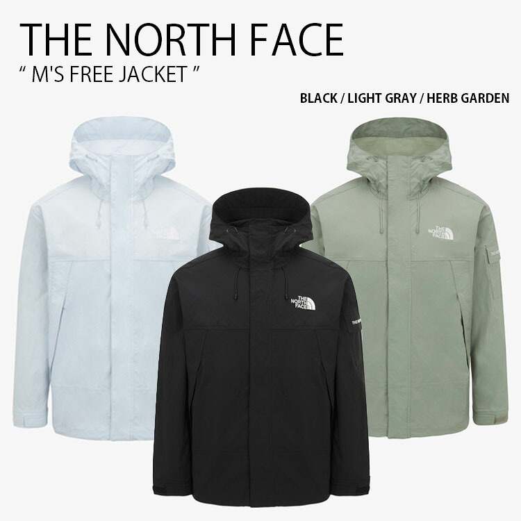 THE NORTH FACE ノースフェイス マウンテンパーカー M'S FREE JACKET フリー ジャケット フーディ パーカー 長袖 ロゴ カジュアル ストリート キャンプ アウトドア ブラック グレー カーキ メンズ レディース 男性用 女性用 男女共用 NJ3BS01A/B/C
