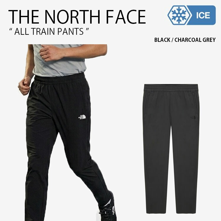 THE NORTH FACE ノースフェイス トレーニングパンツ ALL TRAIN PANTS オール トレイン パンツ 長ズボン イージーパンツ ロゴ カジュアル ストリート トレーニング 冷感素材 ブラック グレー メンズ レディース 男性用 女性用 男女共用 NP6KS04A/B｜select store LAILAC