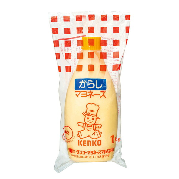【ケース販売】ケンコー 業務用 からしマヨネーズ 1kg&times;12本｜Sマート　店