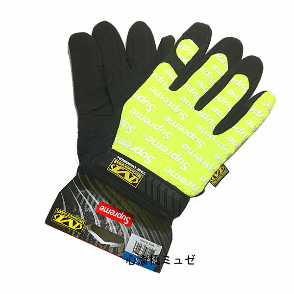 ≪新品≫ 17SS Supreme Mechanix Wear Original Work Gloves Yellow Msize シュープリーム メカニックスウェア オリジナル ワーク グローブ 黄色 Mサイズ
