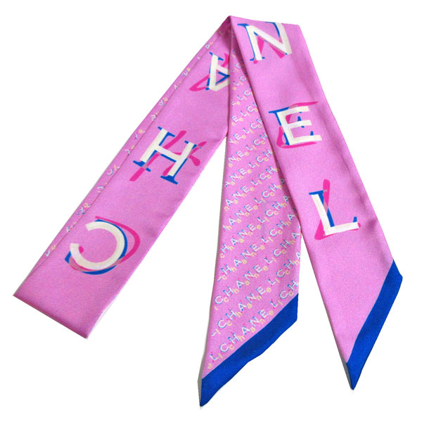 人気ブランドを シャネル Chanel スカーフ スリム ピンク ブラック ヘアバンド メール便全国送料無料 Www Premiervbleague Com