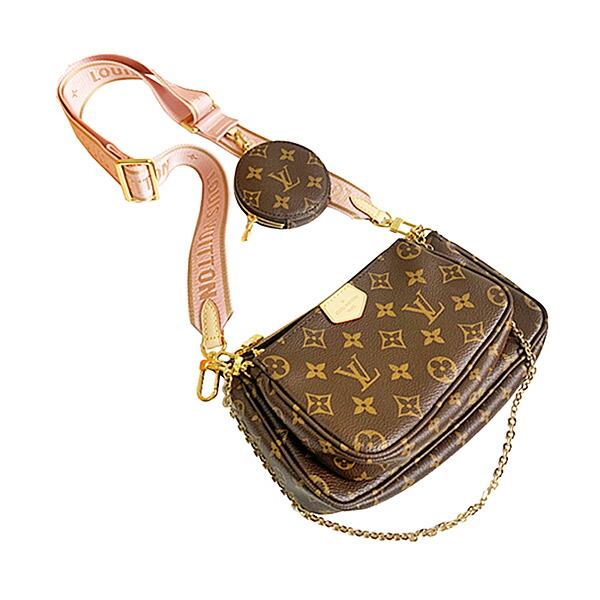 ≪新品≫LOUISVUITTON ルイヴィトン 2019年AW 新作 マルチ ポシェット アクセサリー ローズクレア M44840 コインケース付き ショルダーバッグ ポシェット ピンク ロゴ ショルダーストラップ|心斎橋ミュゼ